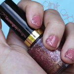Pink & Glitter Nails