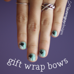 (Accidental) Gift Wrap Bow Nails