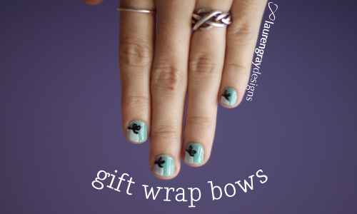 Gift Wrap Bows, a design I stumbled upon (hard).