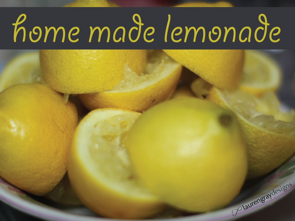 Homemade Lemonade