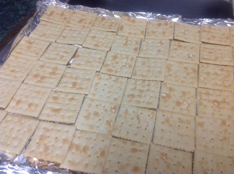 lay out crackers