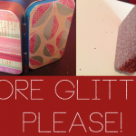 Upcycled Altoid Tins: scrapbooking and glittering