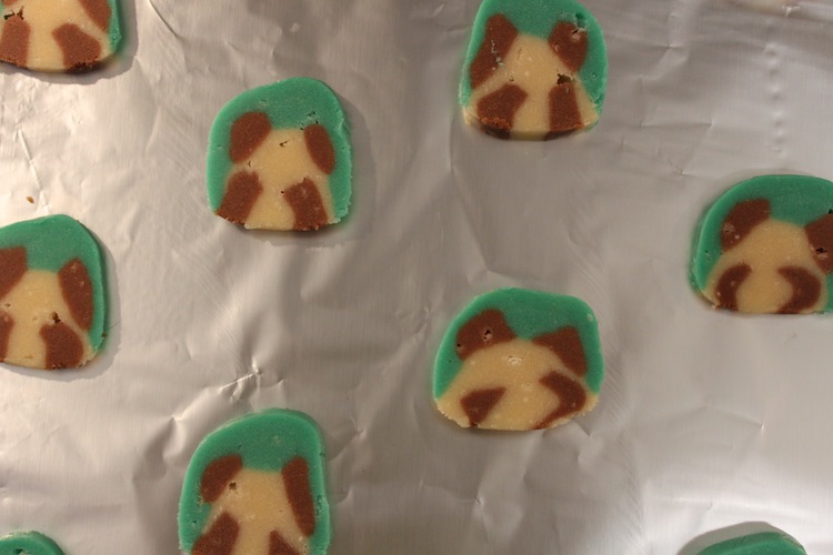 Easily make pandas from store bought cookie mix, cocoa, and dye - the kids will really enjoy this!