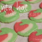 Santa Hat Christmas Cookies