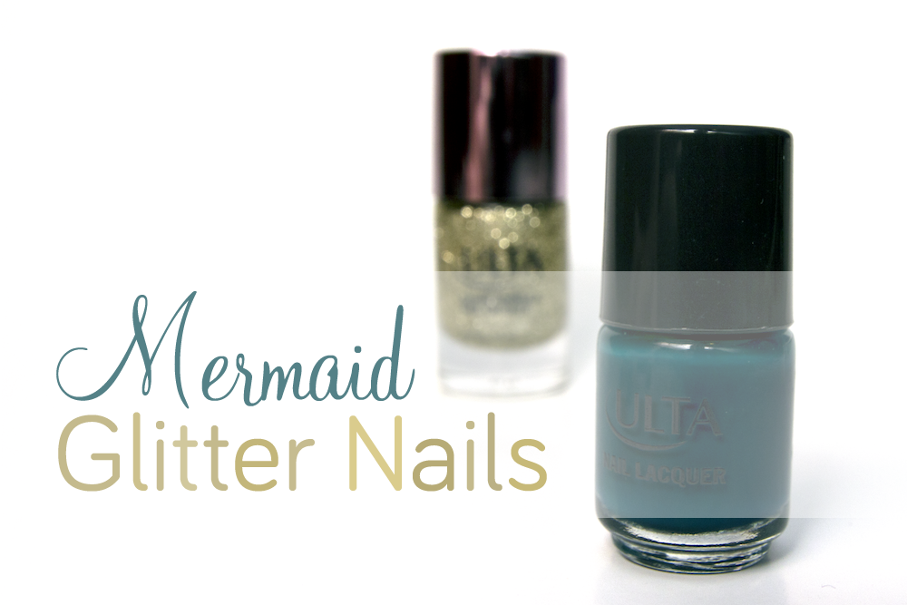 Mermaid Glitter Nails