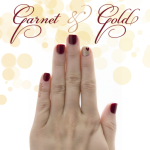 FSU Game Day Nails // Garnet & Gold for Valentine’s Day