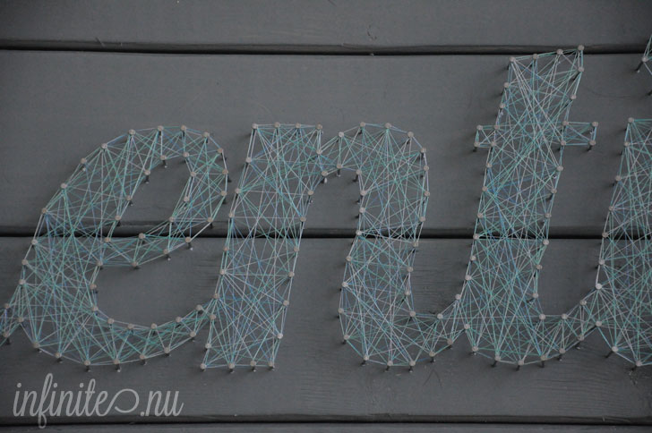 Authenticity: Threaded String Letter Art | infinite.nu