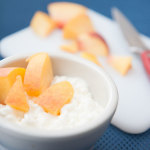 Peaches with Cottage Cheese