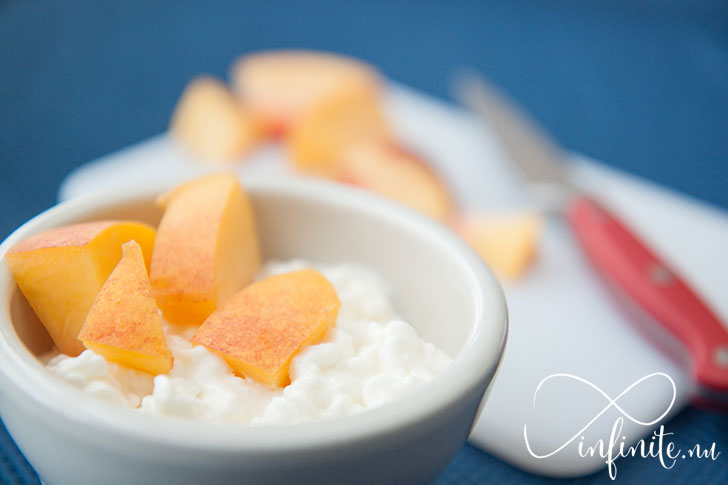 Peaches With Cottage Cheese Infinite