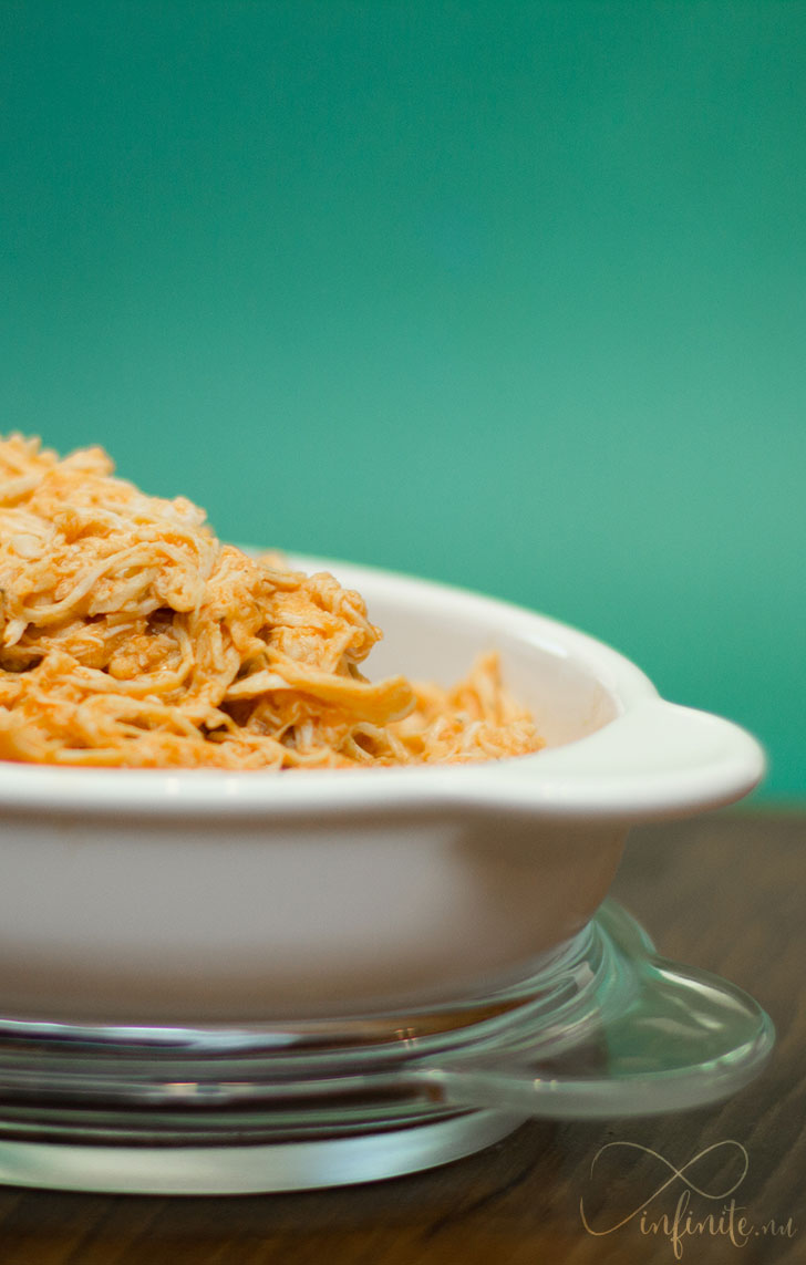 Slow Cooker Shredded Buffalo Chicken